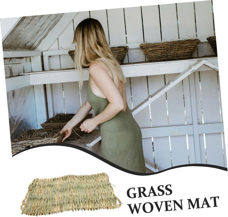 Levemolo 4pcs Chicken Nesting Box Mats Comfortable Straw Bedding for Chicken Coop Nest Box Supplies for Collection Suitable for Nest - Image 5
