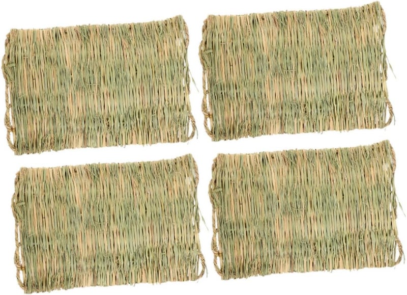 Levemolo 4pcs Chicken Nesting Box Mats Comfortable Straw Bedding for Chicken Coop Nest Box Supplies for Collection Suitable for Nest - Image 1
