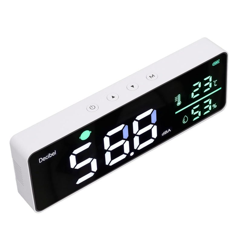 عداد الحائط الكبير المعلق LED لمراقبة مستوى الصوت ودرجة الحرارة والرطوبة في الفصل الدراسي - Image 3