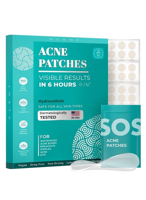 Pimple Patches (Made In Korea) For Face & Body Overnight Treatment Acne Patch For Zits Bumps Spots Pimples Whiteheads Hydrocolloid Stickers Vegan Crueltyfree Hypoallergenic (12Mm)