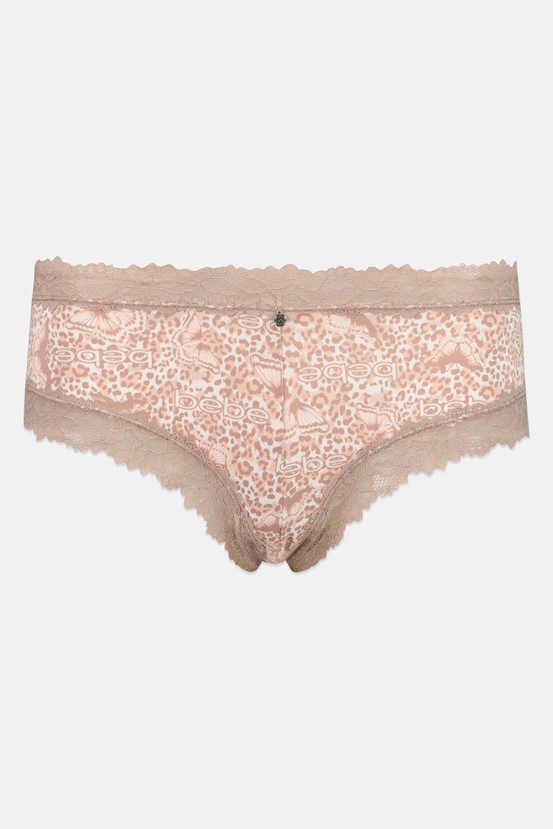 bebe Women 5 Pcs Lace Detail Boyshort Panty, Multicolor - Image 5