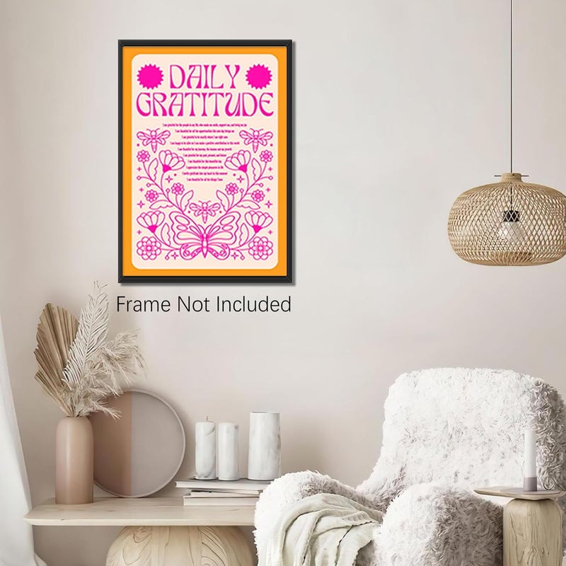DFAIUY Daily Gratitude Canvas Wall Art - Image 5