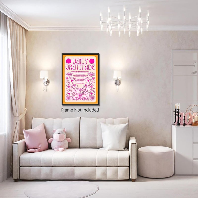DFAIUY Daily Gratitude Canvas Wall Art - Image 3