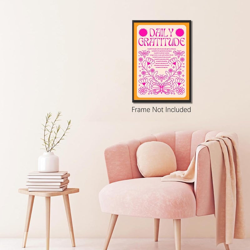 DFAIUY Daily Gratitude Canvas Wall Art - Image 4