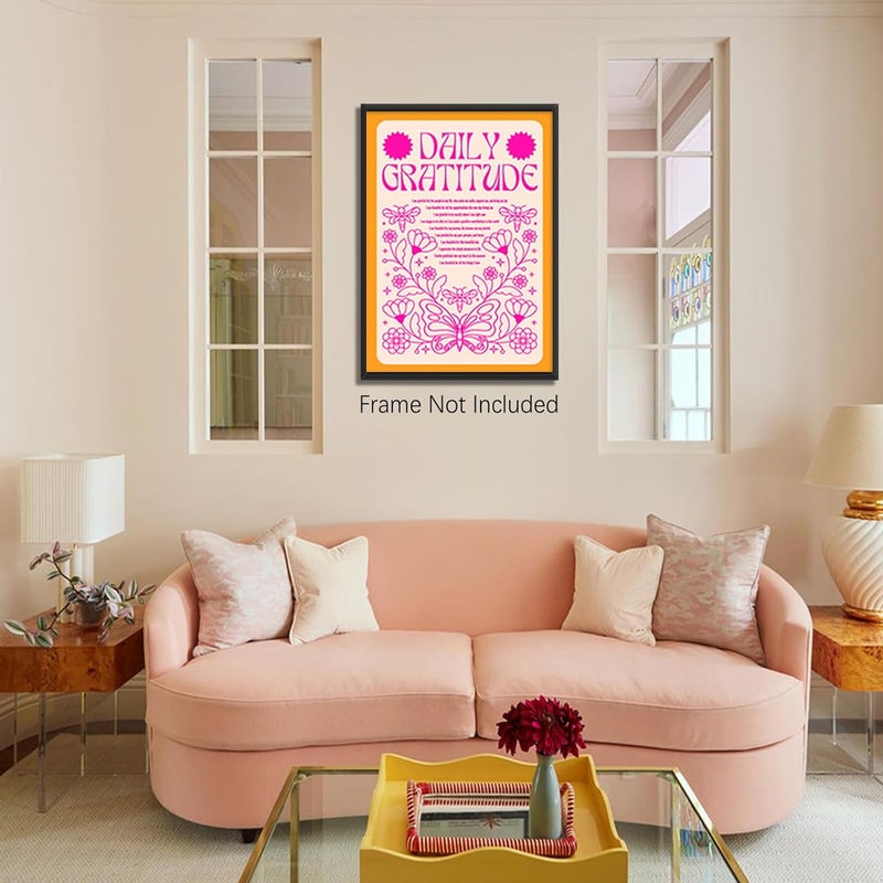 DFAIUY Daily Gratitude Canvas Wall Art - Image 2