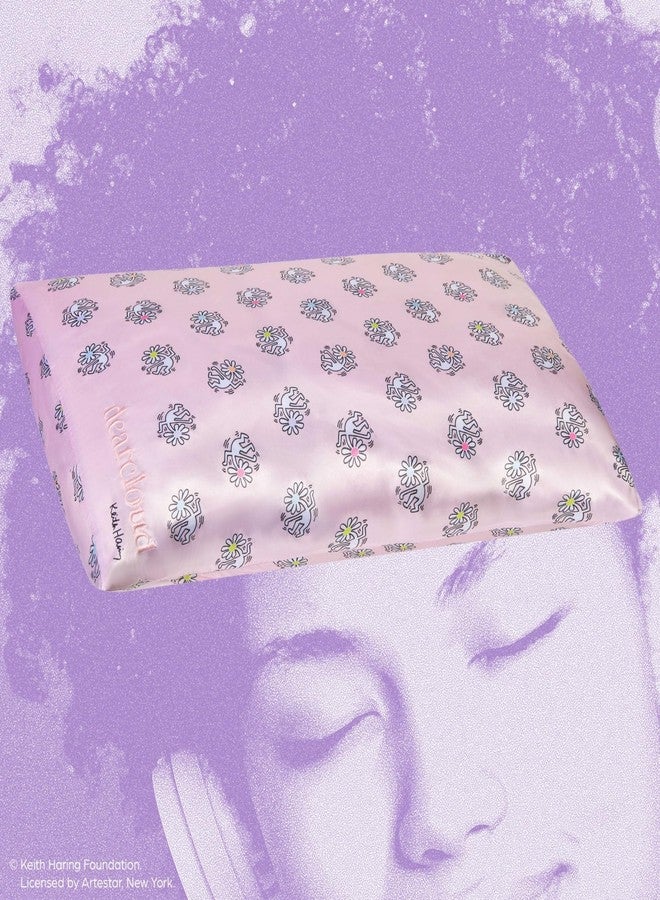 dearcloud Keith Haring Satin Pillowcase - Hypoallergenic Pillowcase for Hair & Skin Care (Daisy Doze) - Image 3