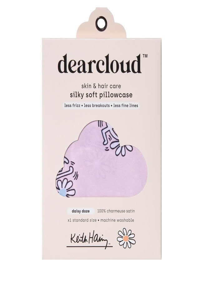dearcloud Keith Haring Satin Pillowcase - Hypoallergenic Pillowcase for Hair & Skin Care (Daisy Doze) - Image 2
