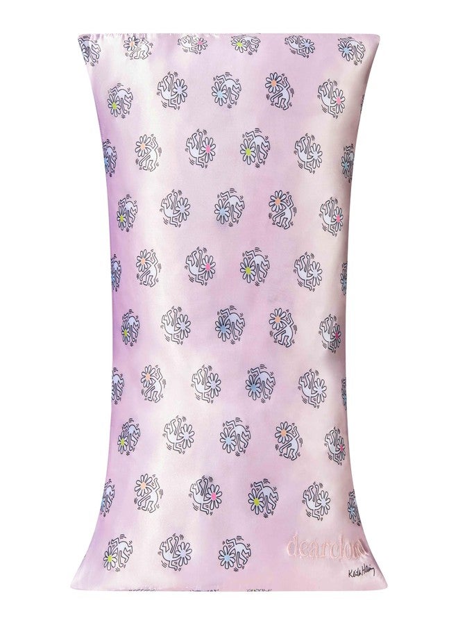 dearcloud Keith Haring Satin Pillowcase - Hypoallergenic Pillowcase for Hair & Skin Care (Daisy Doze) - Image 4
