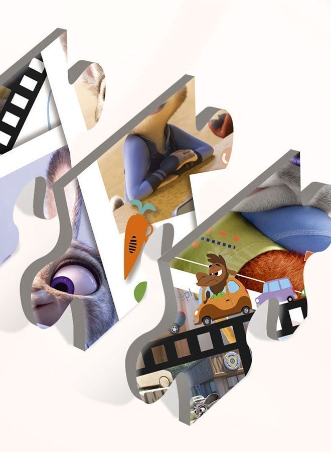 Halamodo 100Pcs Zootopia Puzzle Judy Nick Cartoon Puzzle Toy, Children Early Educational Puzzle, Parent-Child Interactive Game, Ideal for Relaxation and Home Decoration, Birthday Gift For Boy Girl - Image 5