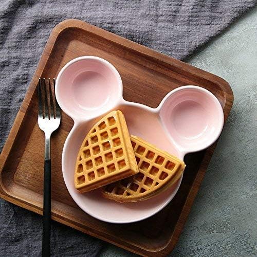 AIDROM MART AIDROMMART Unbreakable Eco-Friendly Plastic Mickey Minnie Shaped Small Food Serving Plate | Snack Serving Mickey Mouse Plate/Tray for Home, resturants, cafes (Multicolor) - Image 4