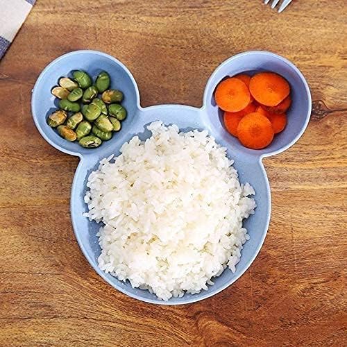 AIDROM MART AIDROMMART Unbreakable Eco-Friendly Plastic Mickey Minnie Shaped Small Food Serving Plate | Snack Serving Mickey Mouse Plate/Tray for Home, resturants, cafes (Multicolor) - Image 2