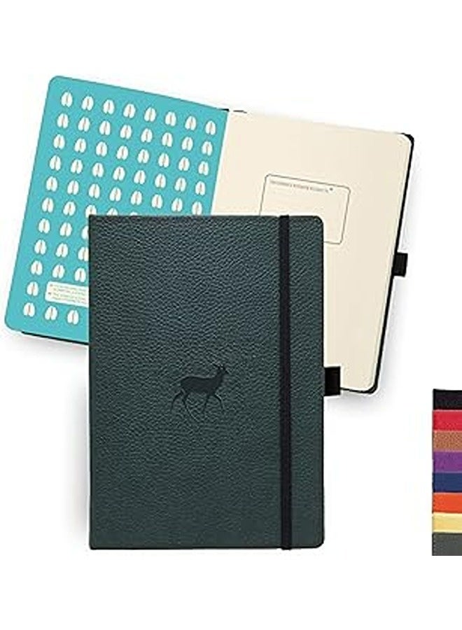 Dingbats A5 Wildlife Green Deer Notebook Plain