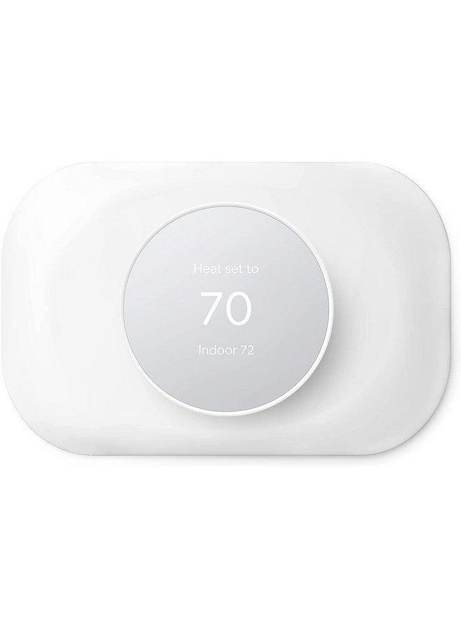بيتريتشور غطاء لوحة الحائط المتوافق مع منظم الحرارة Google Nest Thermostat 2020 - مجموعة تقليم منظم الحرارة Petrichor Nest Thermostat، مصنوع لمنظم الحرارة Google Nest Thermostat 2020، تغطية العيوب سهلة التركيب - ثلج - Image 1
