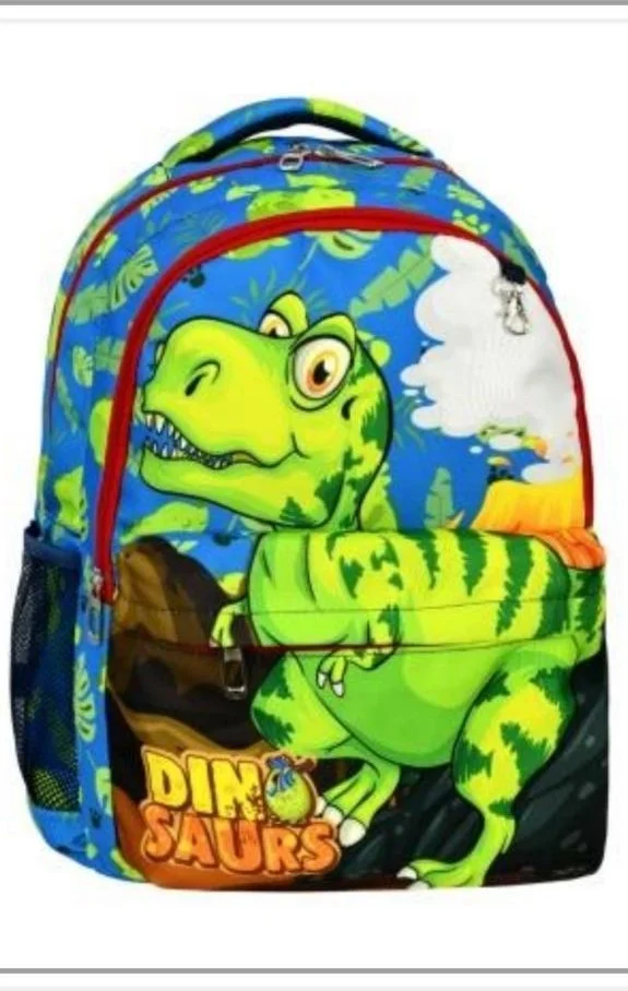 Dzc Kuzenler Avm Dzc Cousins ​​Avm Primary School Dinosaur Children's Backpack Set of 3 Durable Waterproof