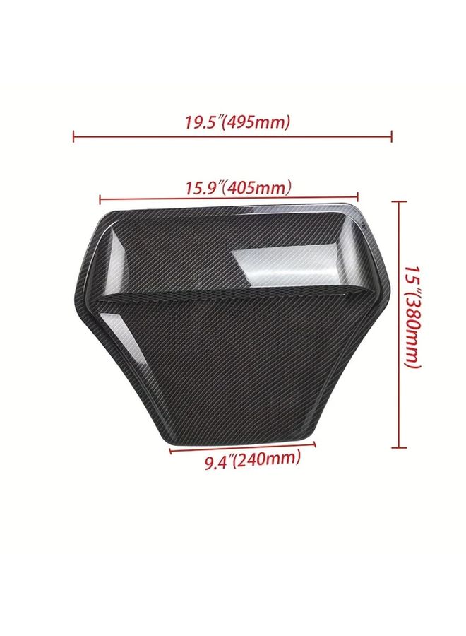 Carbon Fiber Hood Air Flow Intake Vent Cover Sticker for Car Exterior Upgrade - Image 2