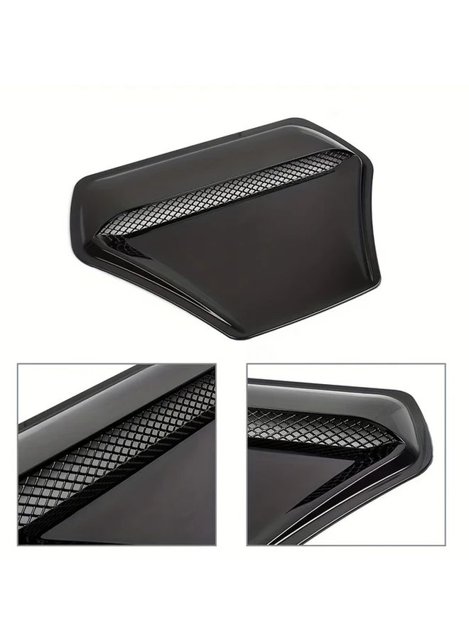 Carbon Fiber Hood Air Flow Intake Vent Cover Sticker for Car Exterior Upgrade - Image 3