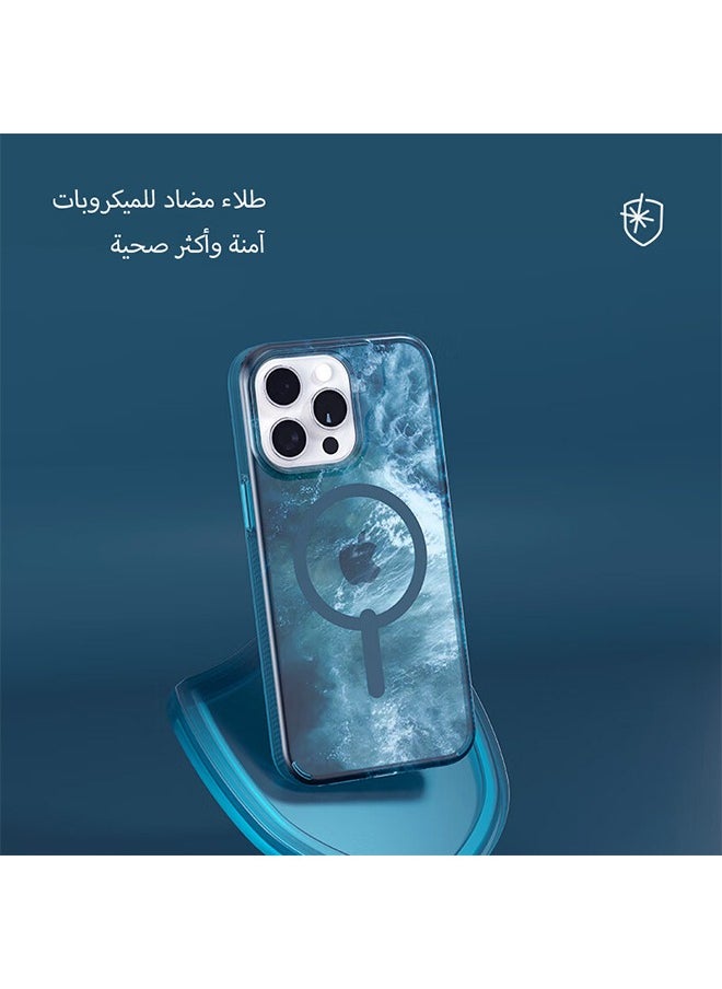 ZAGG - Apple iPhone 15 Case , Milan Snap Ocean- Durable Graphene Phone Case with Anti-Yellowing, Scratch Resistance, and Wireless Charging - Image 1
