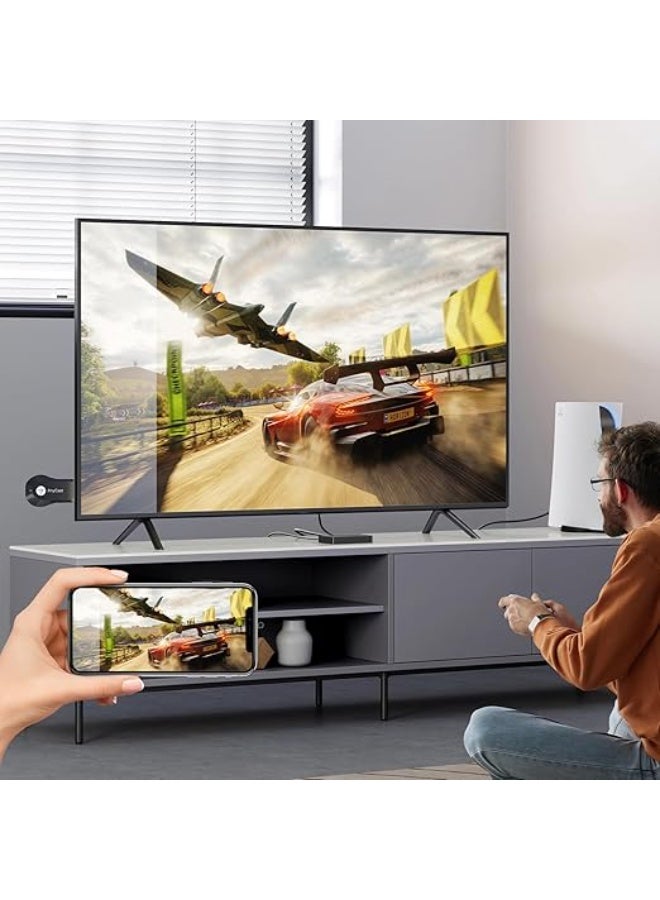 إني كاست محول عرض لاسلكي ثنائي التردد (2.4G/5G) بجودة 1080P، وصلة عرض شاشة الموبايل واللاب توب على التلفزيون والبروجيكتور بدون أسلاك - Image 4