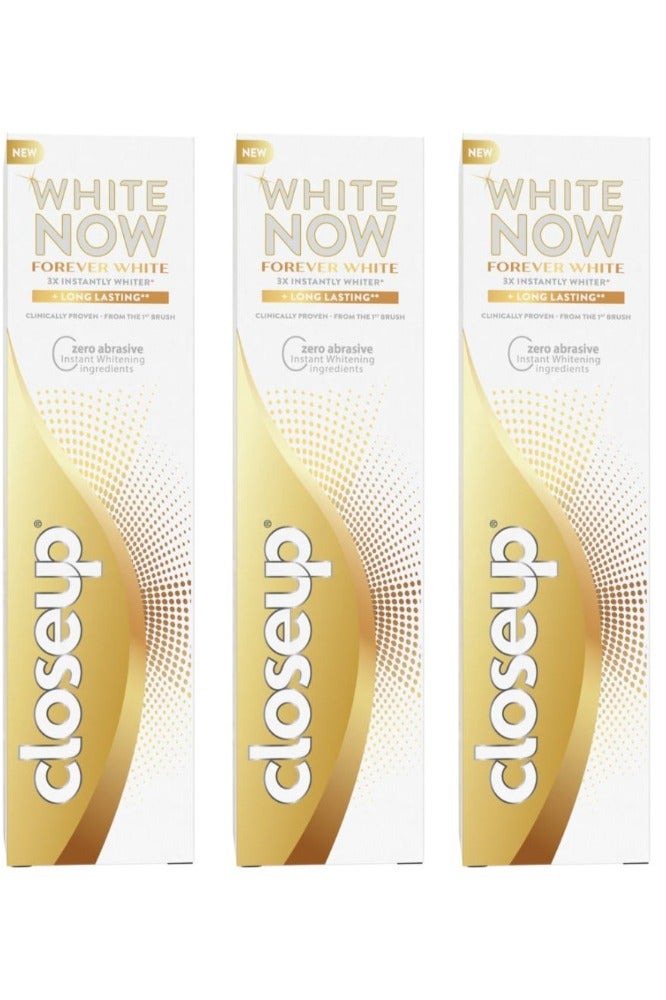 كلوز أب ثلاث عبوات معجون أسنان كلوس اب وايت ناو فوريفر وايت 75 مل - Image 1