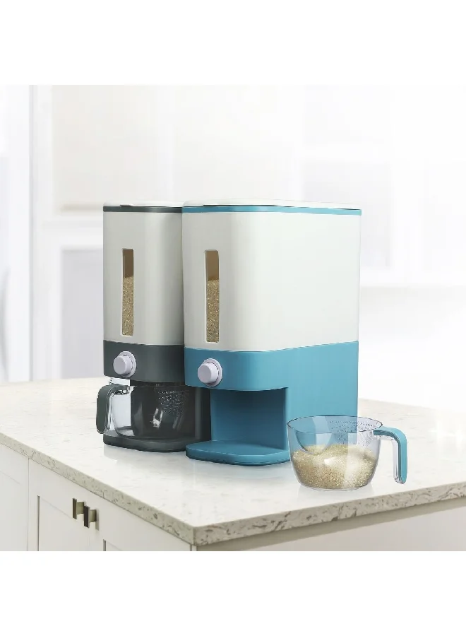 Felli Rice Dispenser White and Blue 10 kg FF6068-B