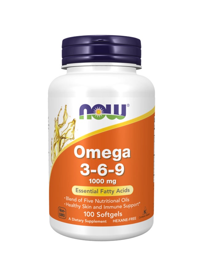 Now Omega 3,6,9 1000Mg Soft Gel 100'S