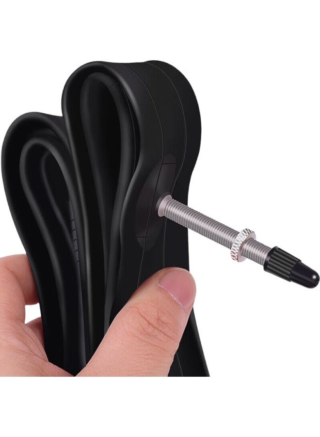 DONGYUE Mountain Bike Inner Tube, 27.5X1.95/2.125, Presta Valve, Butyl Rubber Tire, Extended Valve Stem - Image 2