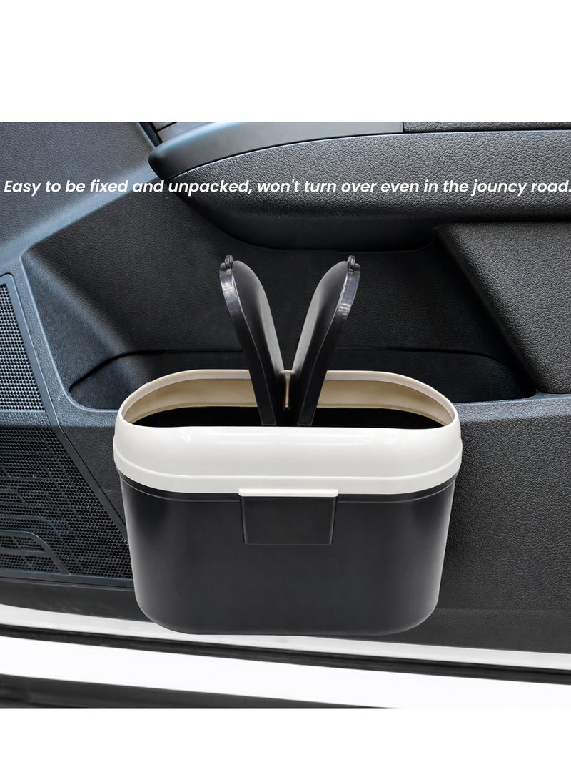 MOB Car Trash Bin Large Capacity Vehicle Garbage Can with Dual Flip Lid, Portable Car Dustbin, Auto Waste Storage Box, Leak Resistant Interior Organizer, Tissue Holder, Seat Back Trash Container for Car SUV Truck Van Office Home ERPC13363 - Image 5