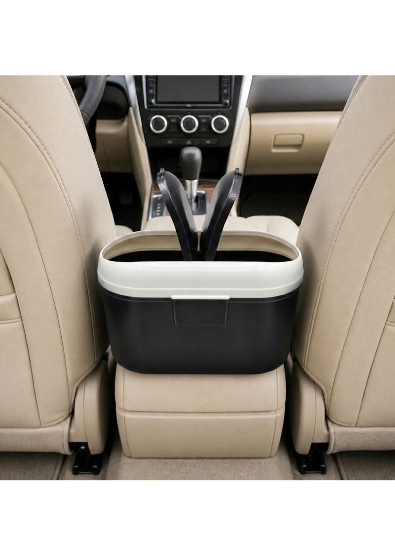 MOB Car Trash Bin Large Capacity Vehicle Garbage Can with Dual Flip Lid, Portable Car Dustbin, Auto Waste Storage Box, Leak Resistant Interior Organizer, Tissue Holder, Seat Back Trash Container for Car SUV Truck Van Office Home ERPC13363 - Image 2