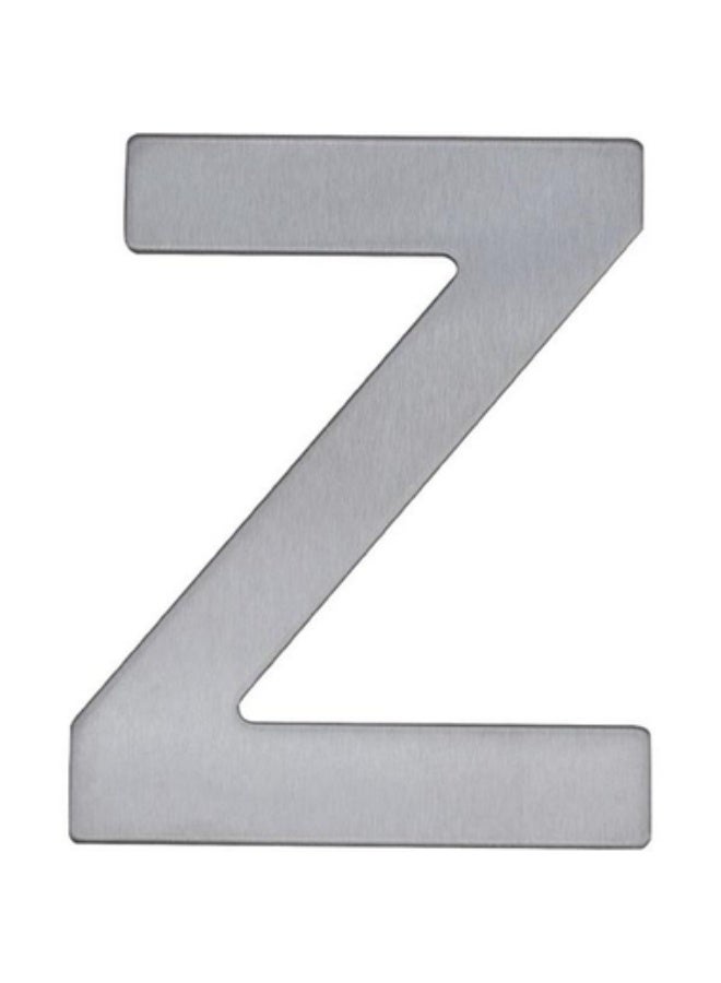 حروف ذاتية اللصق "Z" فضية إنجليزية