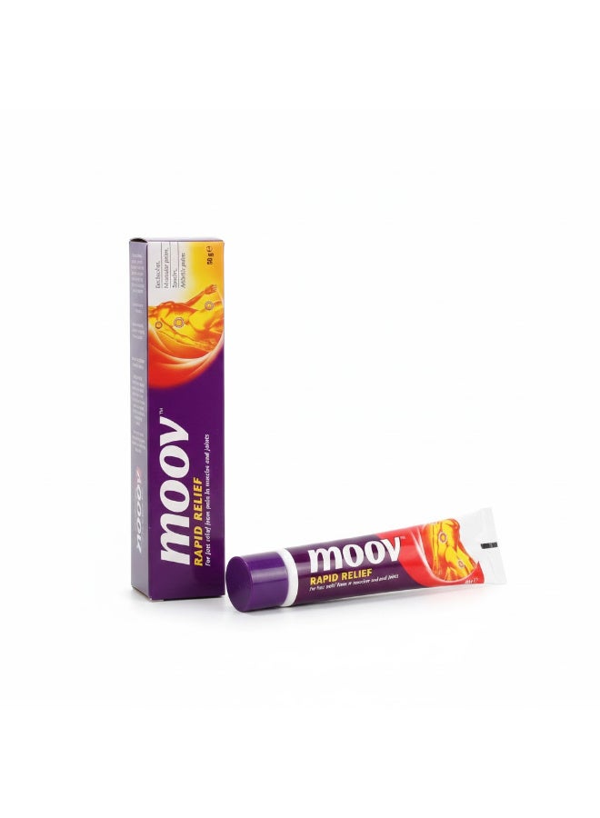 Moov Rapid Relief Cream (50g) - Advanced Pain Relief Formula Rapid Relief Ointment Fast Relief Cream For Pain In Muscles And Joints Tube 50 g - Image 1