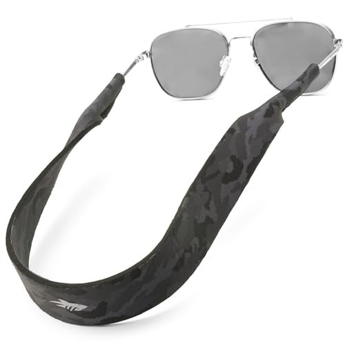 Pilotfish Neoprene Sunglasses Strap – Neoprene Eyewear Retainer, Secure Floating Sunglass Cord with Anti-Slip Ends - Image 1