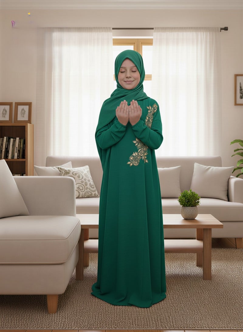 لينا فاشون شرشف صلاة اطفال بناتى مع حجاب متصل - Image 1