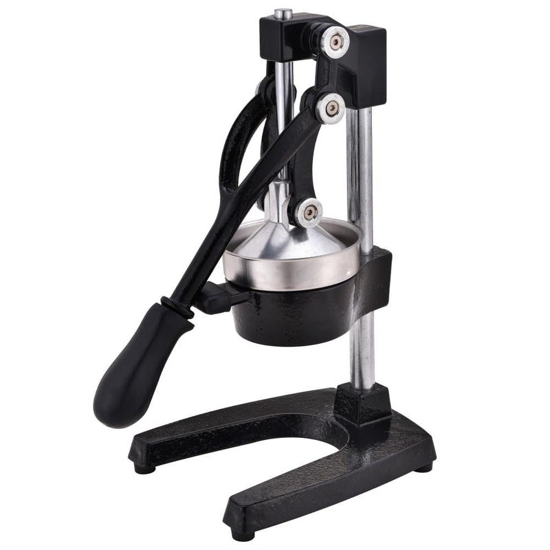 COURANT Courant CastIron Orange Juice Squeezer Durable EasytoClean Professional Citrus Juicer Stainless Steel Lemon Grapefruit Squeezer Sturdy Manual Citrus Press with Large Press Bowl Easy Grip Black  - Image 2
