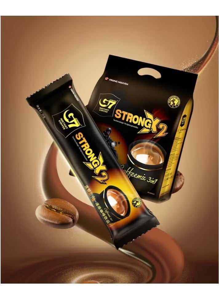 G7 Power G7 Strong Vietnamese Coffee. 3-in-1 Instant Espresso Coffee Powder, Fat-Free and Sugar-Free, 48 Packets. - Image 2