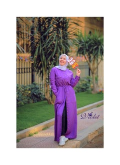 Puritopia Mauve Maxi shirt dress  - Image 5