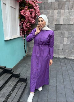 Puritopia Mauve Maxi shirt dress  - Image 1