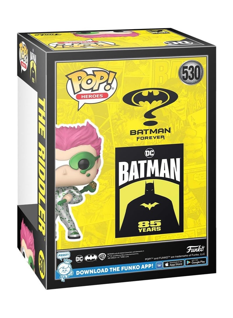 فانكو Funko Pop! Super Heroes: DC - Batman Forever - Batman 85th Anniversary - The Riddler (Metallic) (530) - Image 3