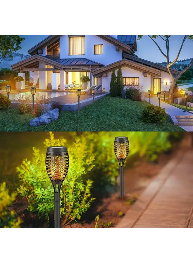 ضوء الشعلة الشمسية 12 مصباح LED للمناظر الطبيعية الخارجية في الحدائق، 2 عبوة - Image 5
