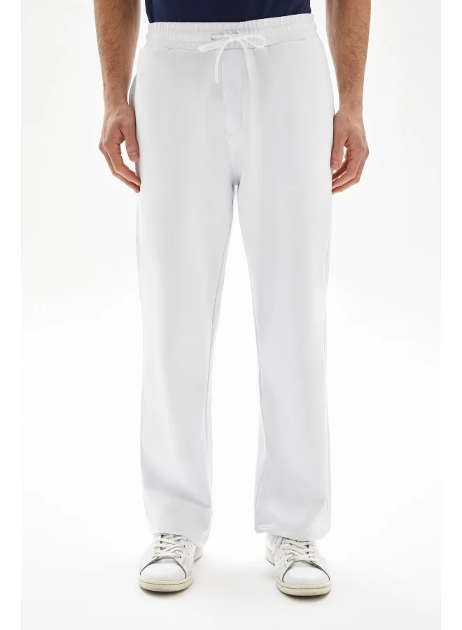 Wecre8 White Straight Sweatpants