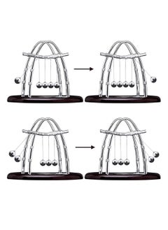 KASTWAVE Newton's Balance Ball, Educational Science Balance Balls Newton's Cradle Pendulum Balls Stress Relief Toy Ornament for Home Office Desktop Decor Birthday Gift  - Image 3