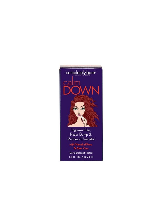 Completely Bare Ompletely Bare Calm Down Ingrown Hair Razor Bump & Redness Eliminator Exfoliating Ahas & Bhas  - Image 3