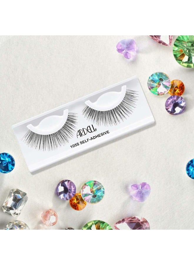 ARDELL False Eyelashes Self-Adhesive 105S, Faux Mink Lashes Natural Look Strip Lash, Eye Makeup, Reusable, 4 Pack - Image 4