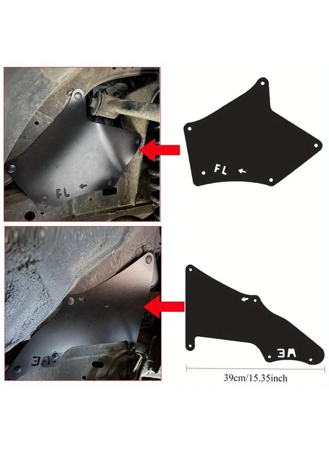 Toyota FJ Cruiser 2007 2014 Front Fender Splash Guard Mud Flap Set 4pcs - Image 3