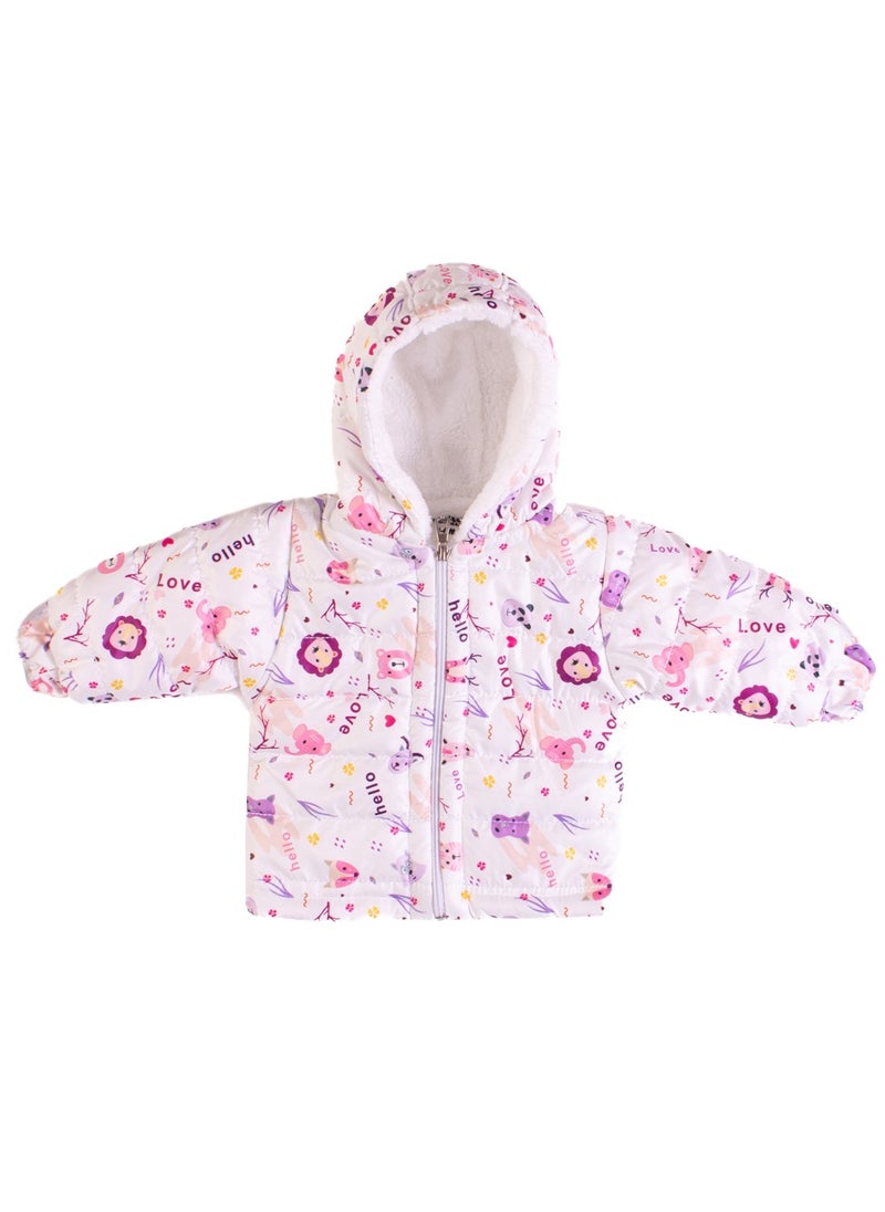 Zercon Baby girls jacket with hood  - Image 1