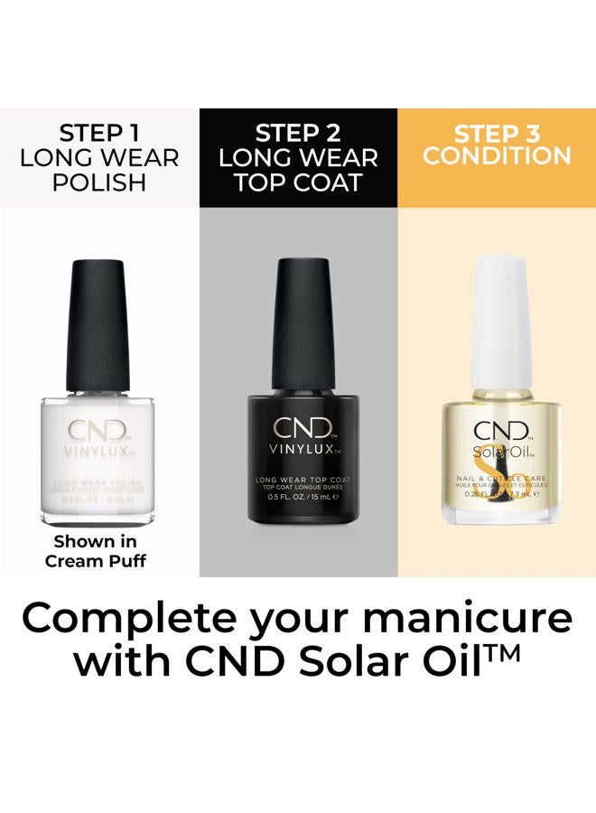CND Vinylux Longwear Nail Polish, Gel-like Shine & Chip Resistant Color, Cream Puff, 0.5 Fl Oz - Image 5