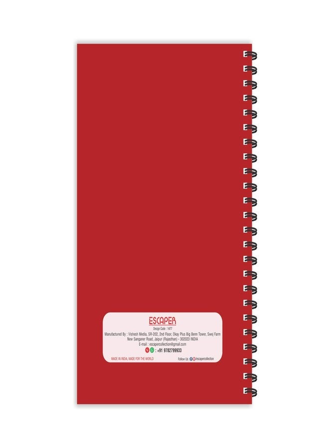 ESCAPER Red Lord Ganesha Diary | Ruled - A5 Size - 8.5 x 5.5 inches Diary | Devotional Diary | God Diary | Religious Diary | Diary for Office | Diary for Gift - Image 2