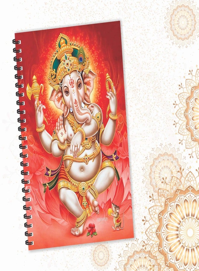 ESCAPER Red Lord Ganesha Diary | Ruled - A5 Size - 8.5 x 5.5 inches Diary | Devotional Diary | God Diary | Religious Diary | Diary for Office | Diary for Gift - Image 5