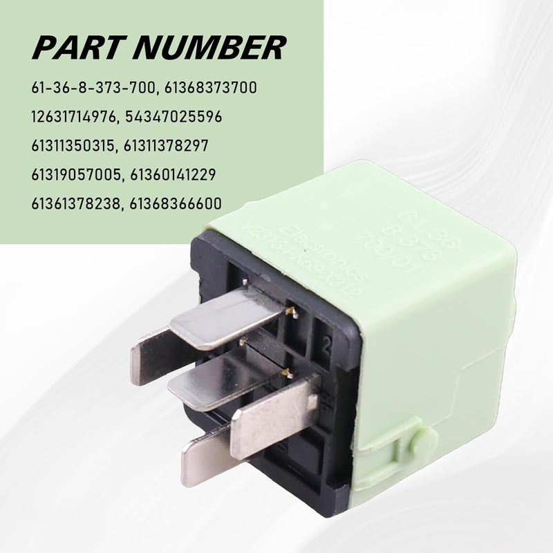 pinflaw 61368373700 Relay, 5-Pin Automotive Fuel Pump Relay for BMW E36 E46 E38 E39 E53 Z3 - Image 5