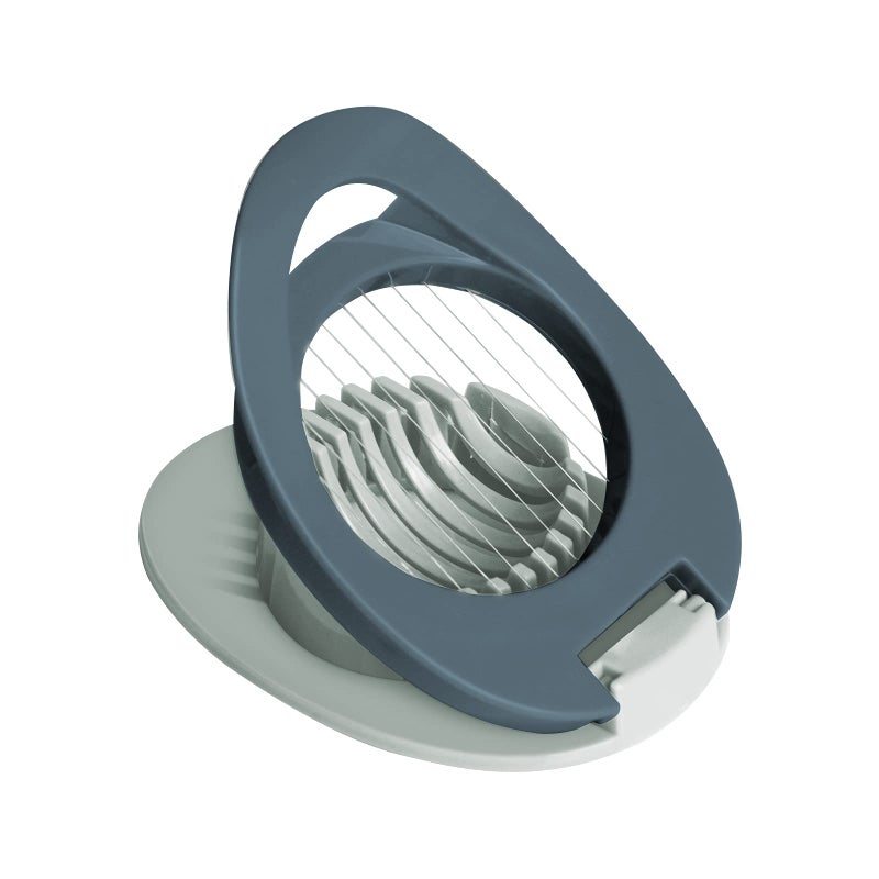 ITME Egg Slicer with Stainless Steel Wire Egg Slicer Multifunctional Egg Cutter for Evenly Slicing Boiled Eggs Ham Banana and StrawberryBlue