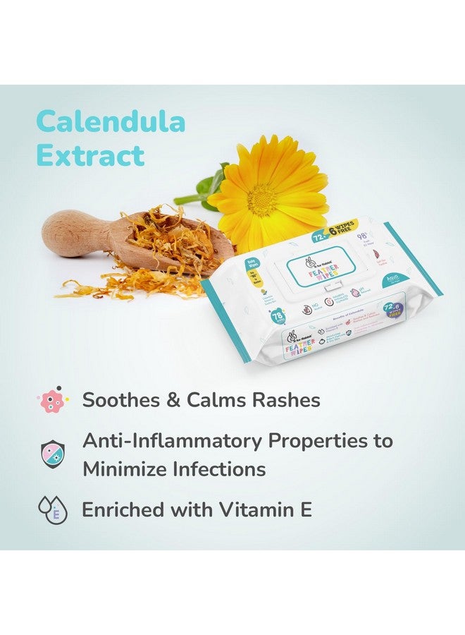 R for Rabbit مناديل بيبي فيذر أكوا مجموعة مكونة من 234 وحدة | مناديل مبللة بماء نقي للأطفال مع غطاء (مجموعة من 3 عبوات) - Image 5